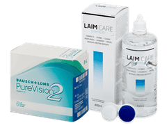 PureVision 2 (6 Linsen) + Laim Care 400 ml