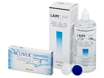 Acuvue Oasys for Astigmatism (6 Linsen) + Laim Care 400 ml