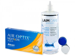 Air Optix Night and Day Aqua (6 Linsen) + Laim Care 400 ml