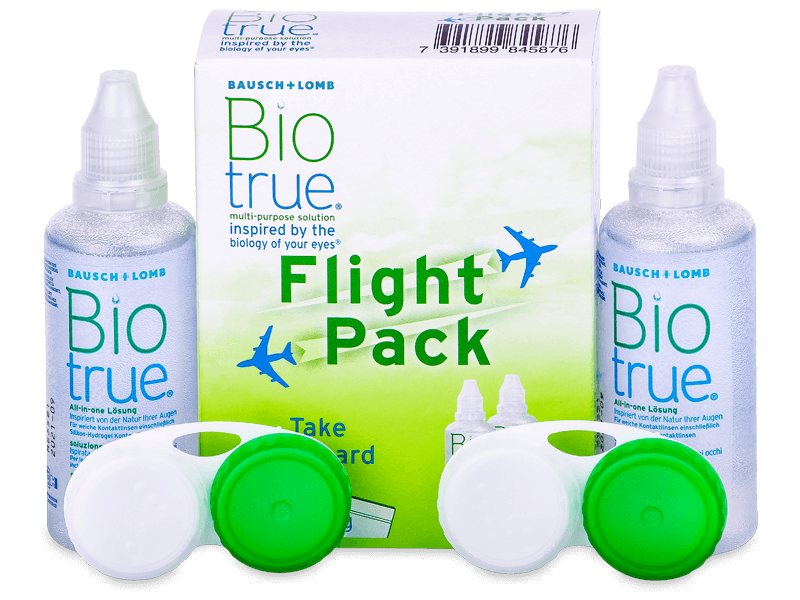 Biotrue Pflegemittel 2 x 60 ml Flight Pack