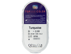 TopVue Color - Turquoise - mit Stärke (2 Linsen)
