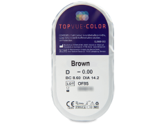 TopVue Color - Brown - ohne Stärke (2 Linsen)