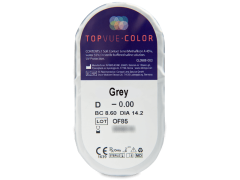 TopVue Color - Grey - ohne Stärke (2 Linsen)