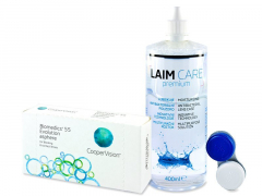 Biomedics 55 Evolution (6 Linsen) +  Laim-Care 400 ml