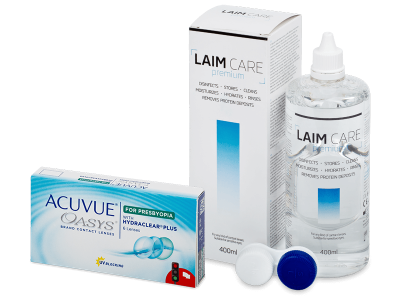 Acuvue Oasys for Presbyopia (6 Linsen) + Laim Care 400 ml