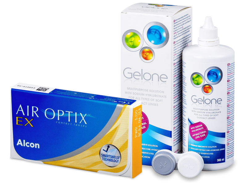 Air Optix EX (3 Linsen) + Gelone 360 ml