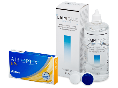 Air Optix EX (3 Linsen) + Laim Care 400 ml