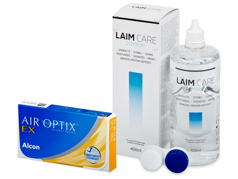 Air Optix EX (3 Linsen) + Laim-Care 400 ml