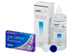 Air Optix plus HydraGlyde Multifocal (6 Linsen) + Laim-Care 400 ml