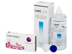 Avaira Vitality (6 Linsen) + Laim-Care 400 ml