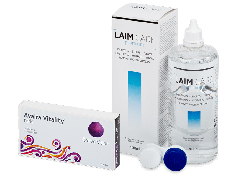 Avaira Vitality Toric (6 Linsen) + Laim-Care 400 ml