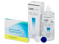 PureVision 2 for Presbyopia (3 Linsen) + Laim Care 400 ml