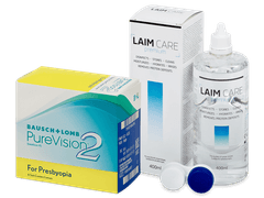 PureVision 2 for Presbyopia (6 Linsen) + Laim Care 400 ml