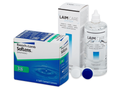 SofLens 38 (6 Linsen) + Laim Care 400 ml