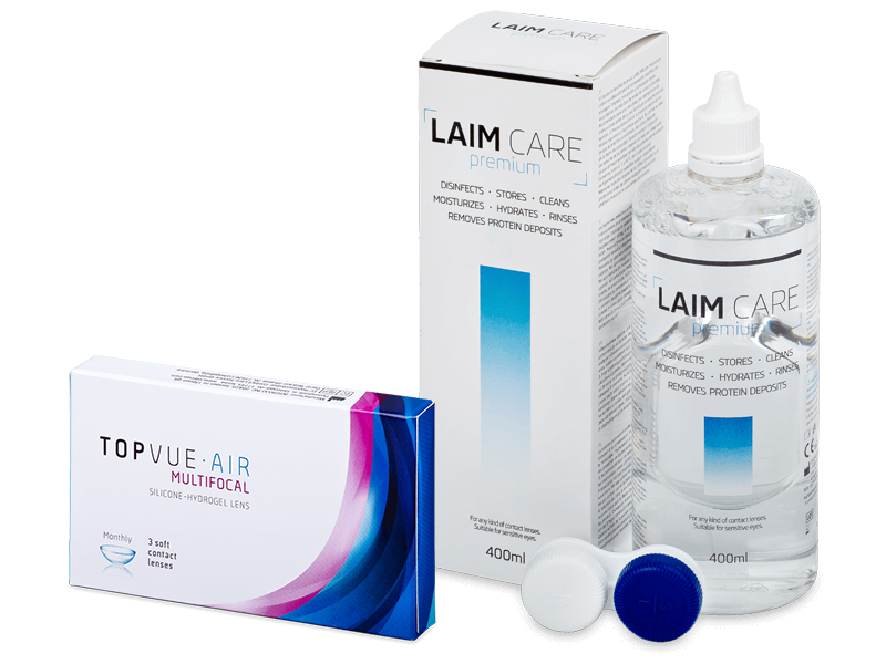 TopVue Air Multifocal (3 Linsen) + Laim Care 400 ml