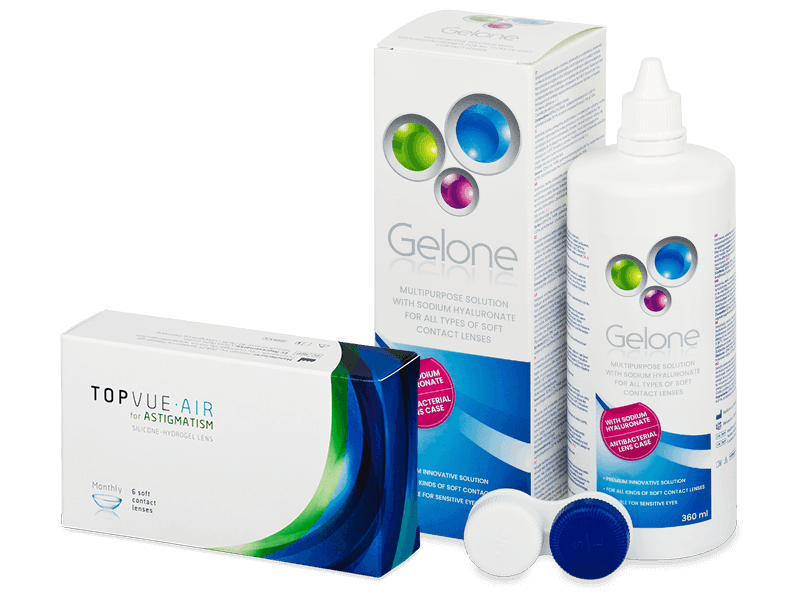 TopVue Air for Astigmatism (6 Linsen) + Gelone 360 ml