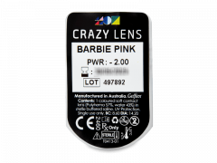 CRAZY LENS - Barbie Pink - Tageslinsen mit Stärke (2 Linsen)