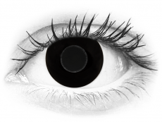 CRAZY LENS - Black Out - Tageslinsen mit Stärke (2 Linsen)
