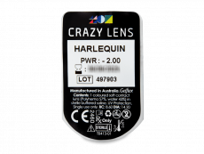 CRAZY LENS - Harlequin - Tageslinsen mit Stärke (2 Linsen)