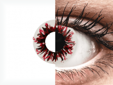 CRAZY LENS - Harlequin Black - Tageslinsen mit Stärke (2 Linsen)