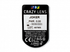 CRAZY LENS - Joker - Tageslinsen ohne Stärke (2 Linsen)