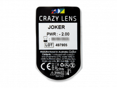 CRAZY LENS - Joker - Tageslinsen mit Stärke (2 Linsen)
