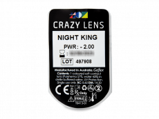 CRAZY LENS - Night King - Tageslinsen mit Stärke (2 Linsen)