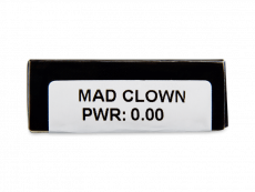 CRAZY LENS - Mad Clown - Tageslinsen ohne Stärke (2 Linsen)