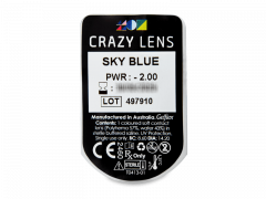 CRAZY LENS - Sky Blue - Tageslinsen mit Stärke (2 Linsen)