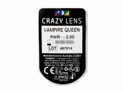 CRAZY LENS - Vampire Queen - Tageslinsen mit Stärke (2 Linsen)