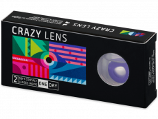 CRAZY LENS - Solid Violet - Tageslinsen mit Stärke (2 Linsen)