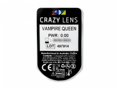 CRAZY LENS - Vampire Queen - Tageslinsen ohne Stärke (2 Linsen)