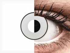 CRAZY LENS - White Black - Tageslinsen ohne Stärke (2 Linsen)
