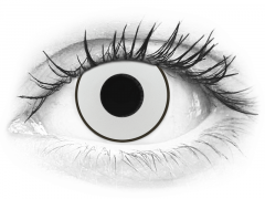 CRAZY LENS - White Black - Tageslinsen ohne Stärke (2 Linsen)