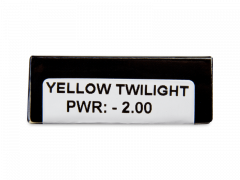 CRAZY LENS - Yellow Twilight - Tageslinsen mit Stärke (2 Linsen)