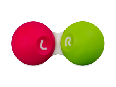 Kontaktlinsenbehälter - pink & grün 