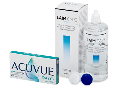 Acuvue Oasys Multifocal (6 Linsen) + Laim Care 400 ml