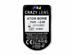 CRAZY LENS - Atom Bomb - Tageslinsen mit Stärke (2 Linsen)