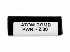 CRAZY LENS - Atom Bomb - Tageslinsen mit Stärke (2 Linsen)