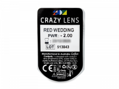 CRAZY LENS - Red Wedding - Tageslinsen mit Stärke (2 Linsen)
