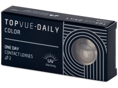 TopVue Daily Color - Grey - Tageslinsen mit Stärke (2 Linsen)