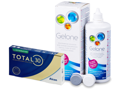 TOTAL30 for Astigmatism (6 Linsen) + Gelone 360 ml