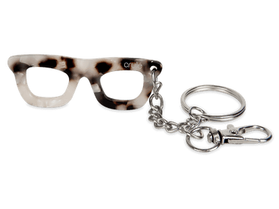 Crullé Schlüsselanhänger - schwarz-weiß