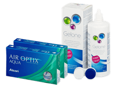 Air Optix Aqua (2x3 Linsen) + Gelone 360 ml